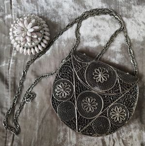 Silver Metal Purse